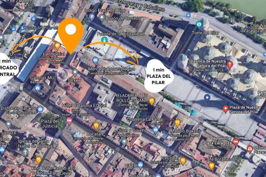 Apartamento Unico En Plaza Del Pilar Zaragoza Luaran gambar